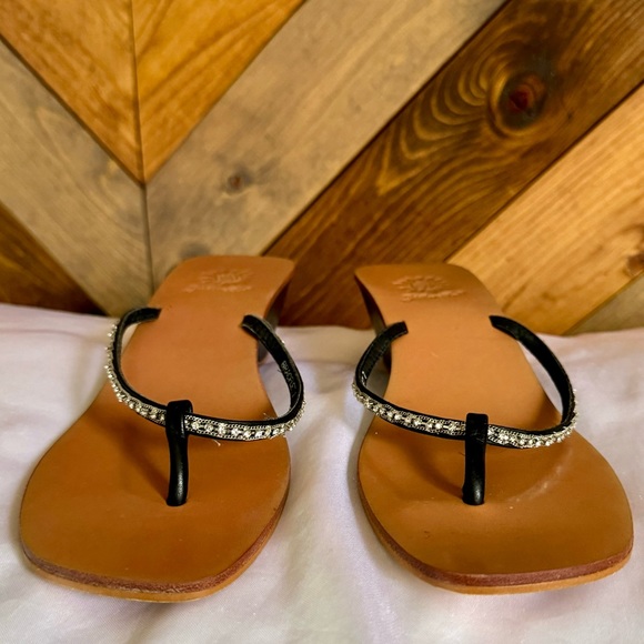 Crystal Strap Sandals Sz 7 - Picture 11 of 14